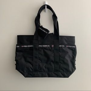 U.S Polo Assn. Nylon black tote bag